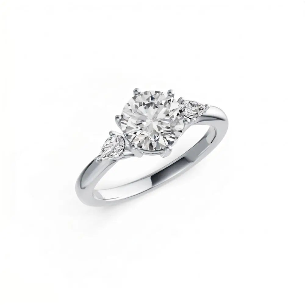 Lab Grown Diamond Charlize Trilogy Ring - LeCaine Gems