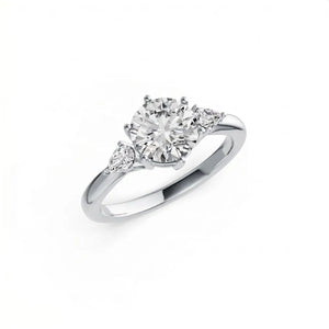 Lab Grown Diamond Charlize Trilogy Ring - LeCaine Gems