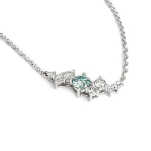 Leah Kylie Necklace with Lab Grown Diamonds in 18K Gold - LeCaine Gems