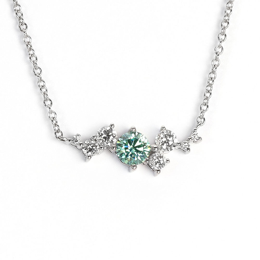 Leah Kylie Necklace with Lab Grown Diamonds in 18K Gold - LeCaine Gems