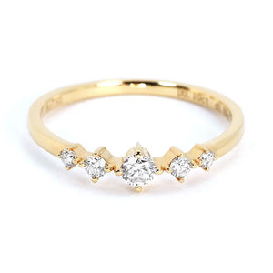 Lexi Ring in 14K Gold - LeCaine Gems