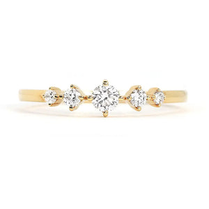 Lexi Ring in 14K Gold - LeCaine Gems