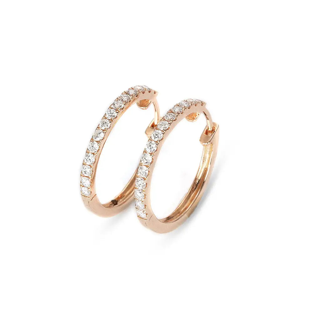 Lilith Lab Grown Diamonds Hoop Earrings - LeCaine Gems