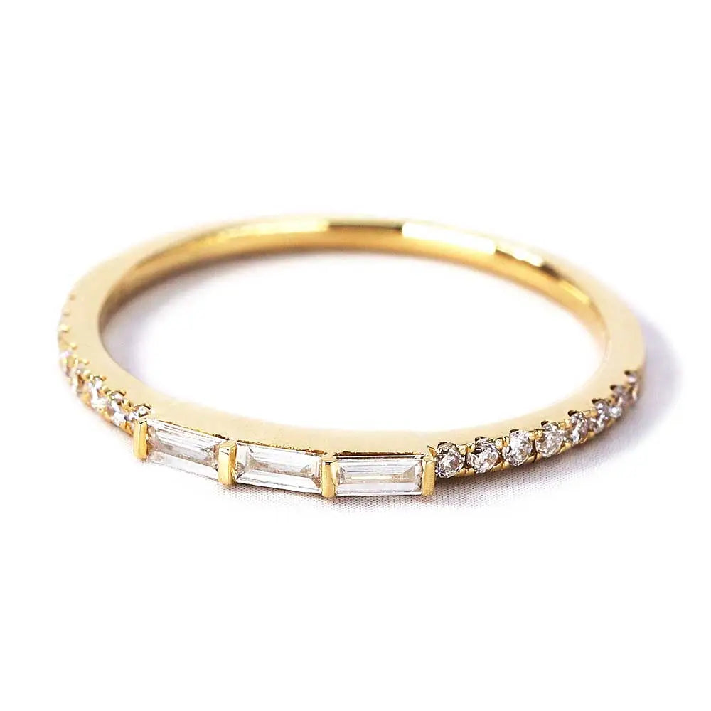 Luisa Ring in 14K Gold - LeCaine Gems