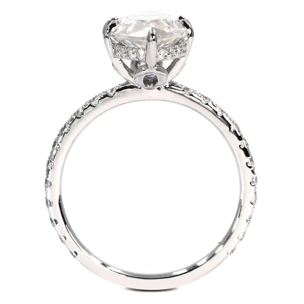 Maisie Marquise Moissanite Ring in 18K gold - LeCaine Gems