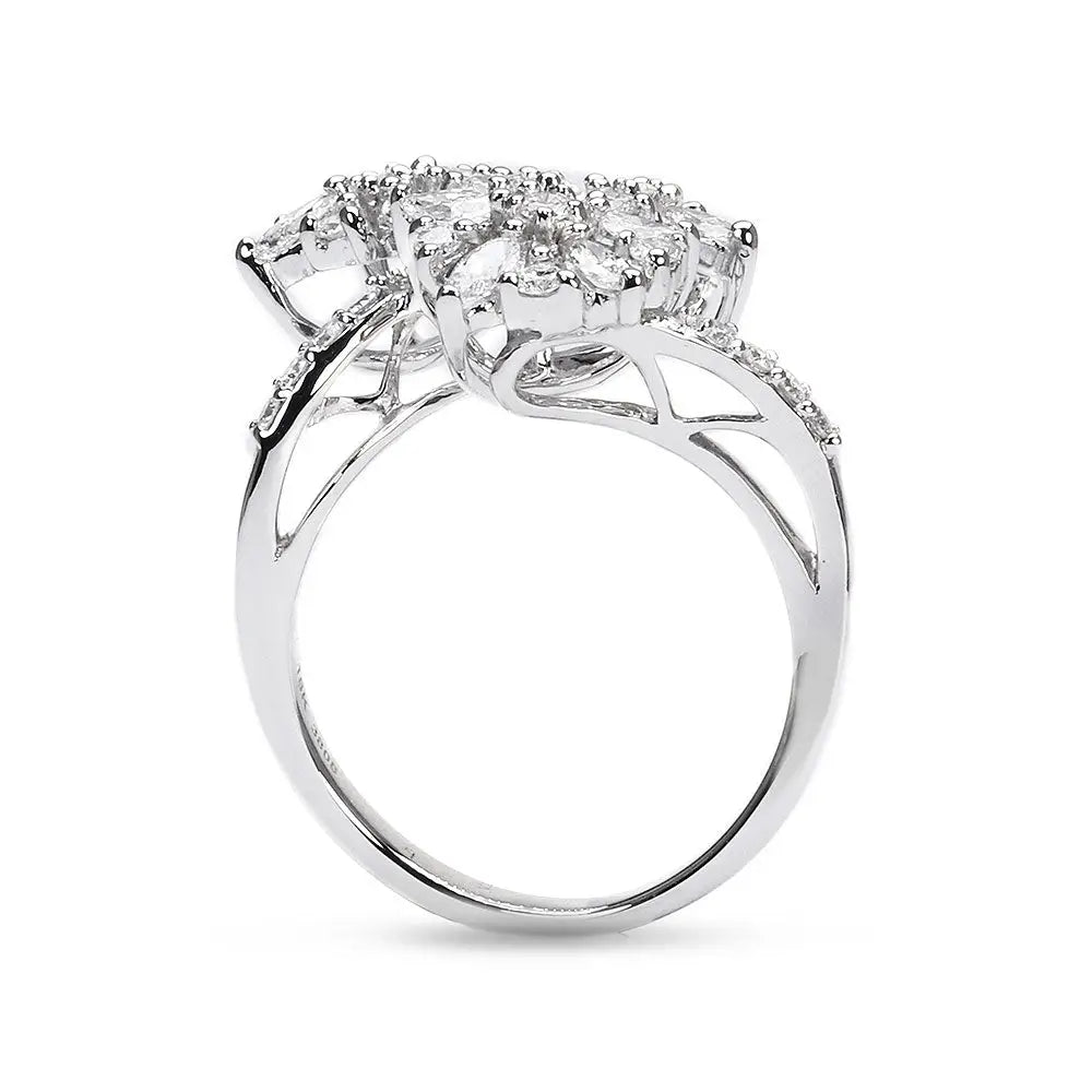 Mandevilla Ring with Natural Diamonds - LeCaine Gems