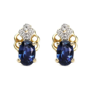 Marisela Natural Blue Sapphire Earrings - LeCaine Gems