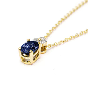 Marisela Natural Blue Sapphire Pendant - LeCaine Gems