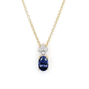 Marisela Natural Blue Sapphire Pendant - LeCaine Gems