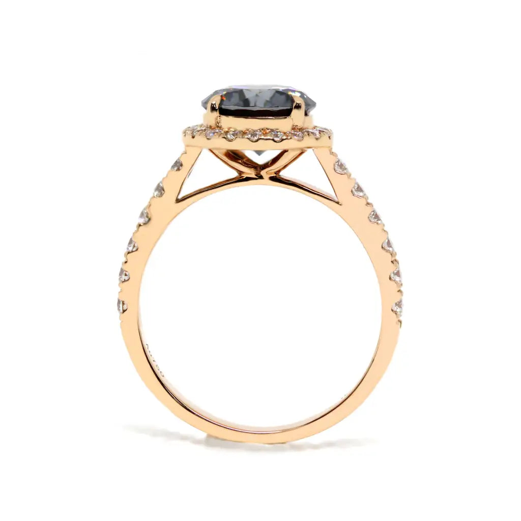 Mera Moissanite RIng in 18K gold - LeCaine Gems