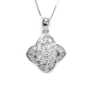 Mezereon Pendant with Natural Diamonds - LeCaine Gems