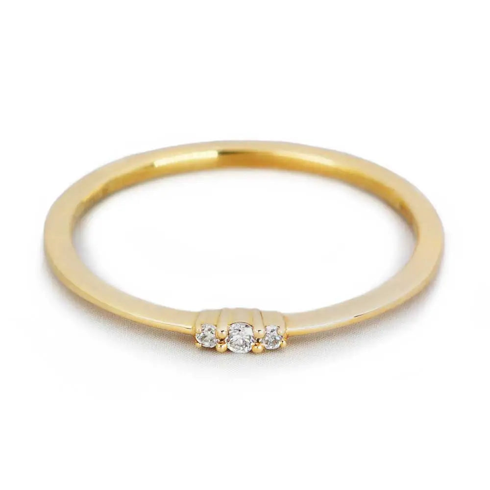 Mila Ring in 14K Gold - LeCaine Gems