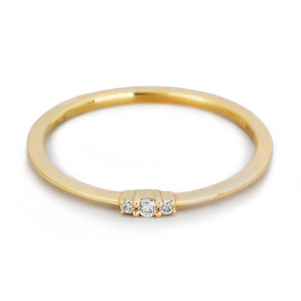 Mila Ring in 14K Gold - LeCaine Gems