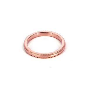 Millie Milgrain Detailed Ring Wedding Rings in 18K gold - LeCaine Gems