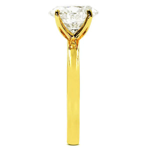 Ollie Oval Moissanite Solitaire Ring in 18K gold - LeCaine Gems