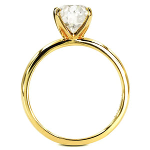 Ollie Oval Moissanite Solitaire Ring in 18K gold - LeCaine Gems