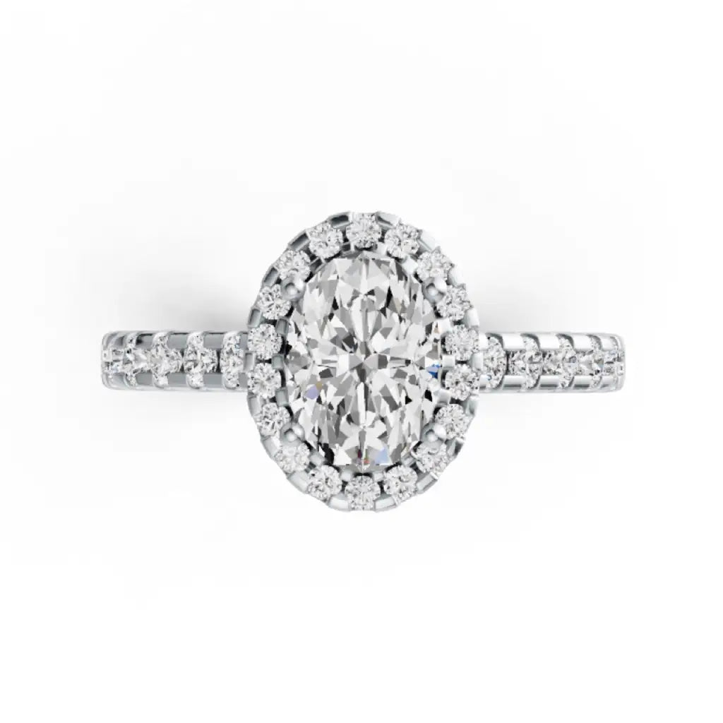 Oval Lab Grown Diamond Mera Ring - LeCaine Gems