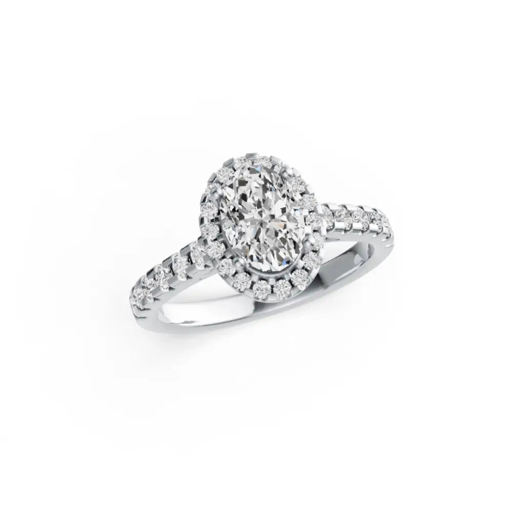 Oval Lab Grown Diamond Mera Ring - LeCaine Gems