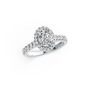 Oval Lab Grown Diamond Mera Ring - LeCaine Gems