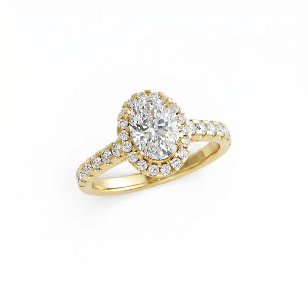 Oval Lab Grown Diamond Mera Ring - LeCaine Gems