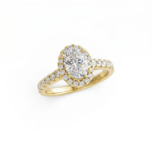 Oval Lab Grown Diamond Mera Ring - LeCaine Gems