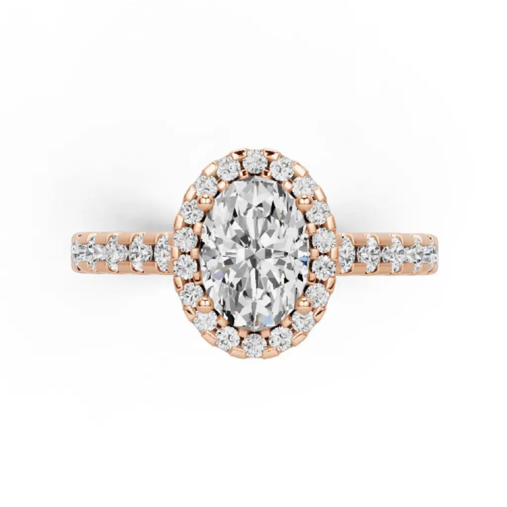 Oval Lab Grown Diamond Mera Ring - LeCaine Gems