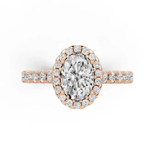 Oval Lab Grown Diamond Mera Ring - LeCaine Gems