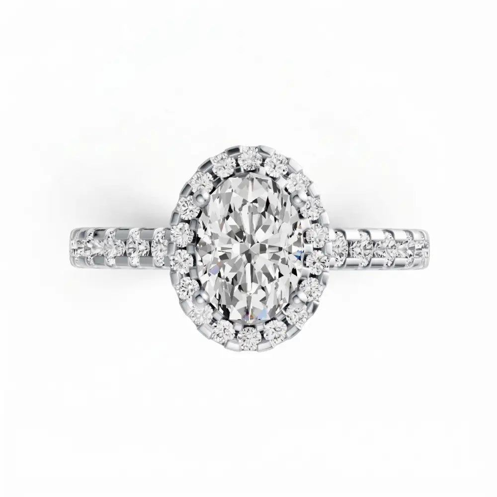 Oval Lab Grown Diamond Mera Ring - LeCaine Gems