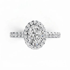 Oval Lab Grown Diamond Mera Ring - LeCaine Gems