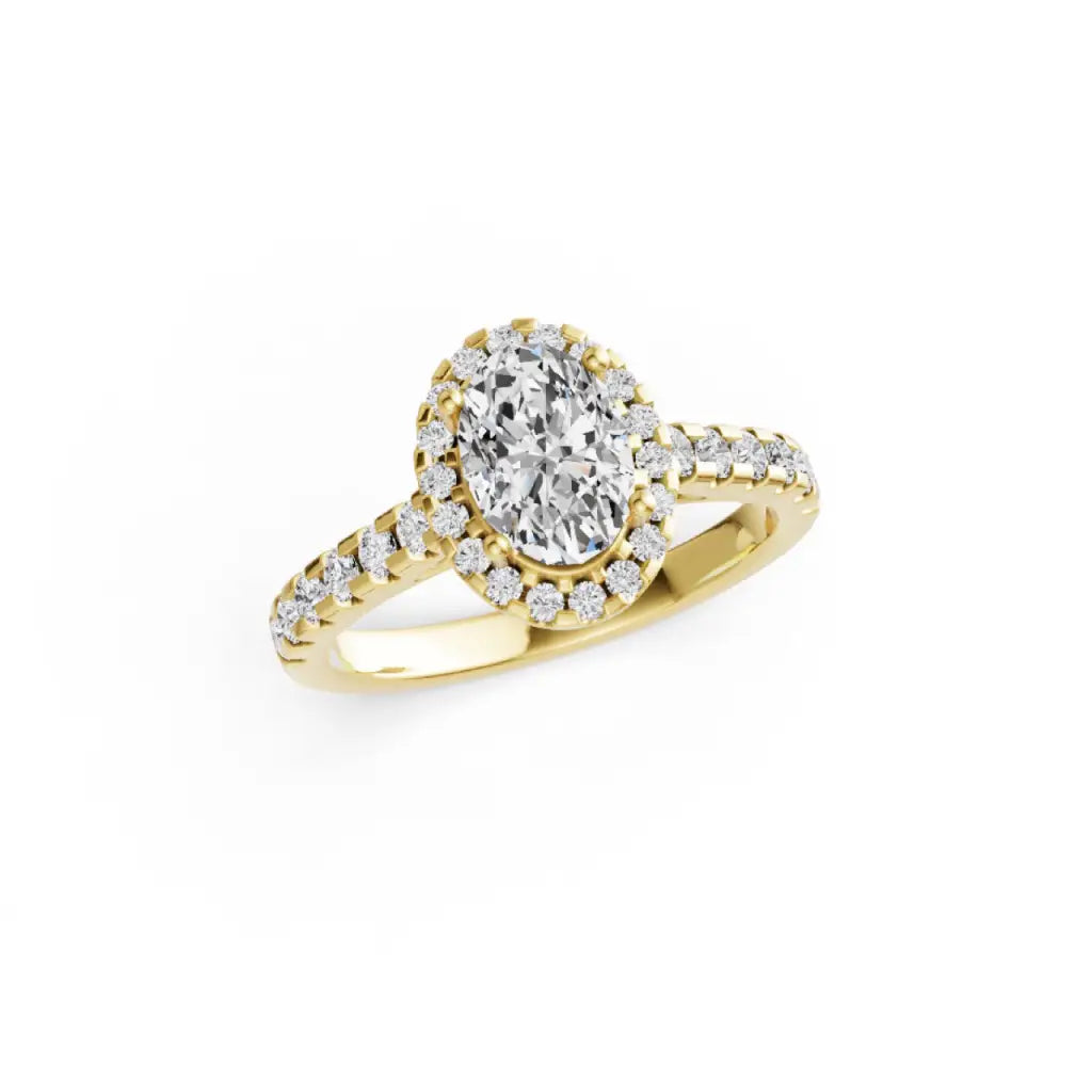 Oval Lab Grown Diamond Mera Ring - LeCaine Gems