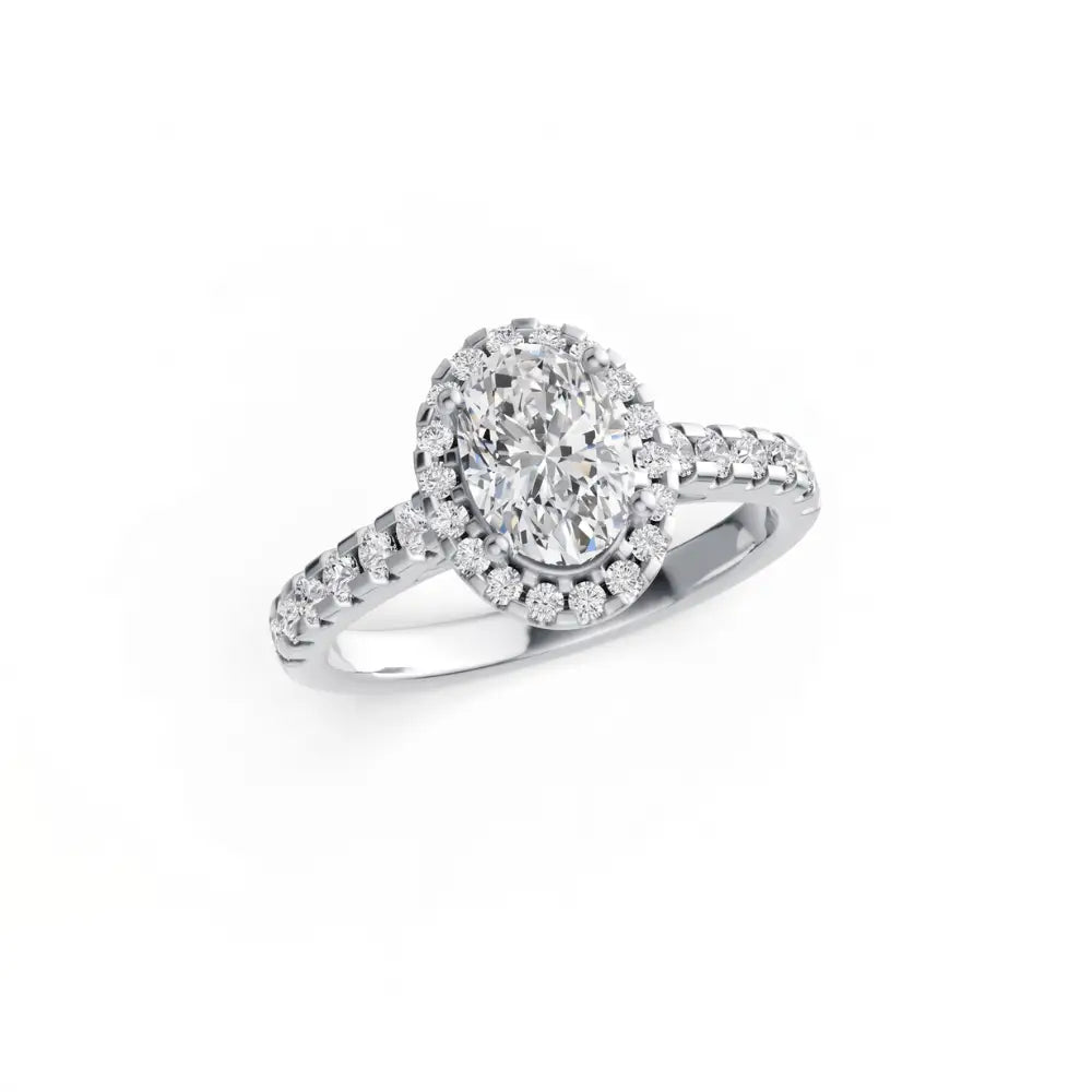 Oval Lab Grown Diamond Mera Ring - LeCaine Gems