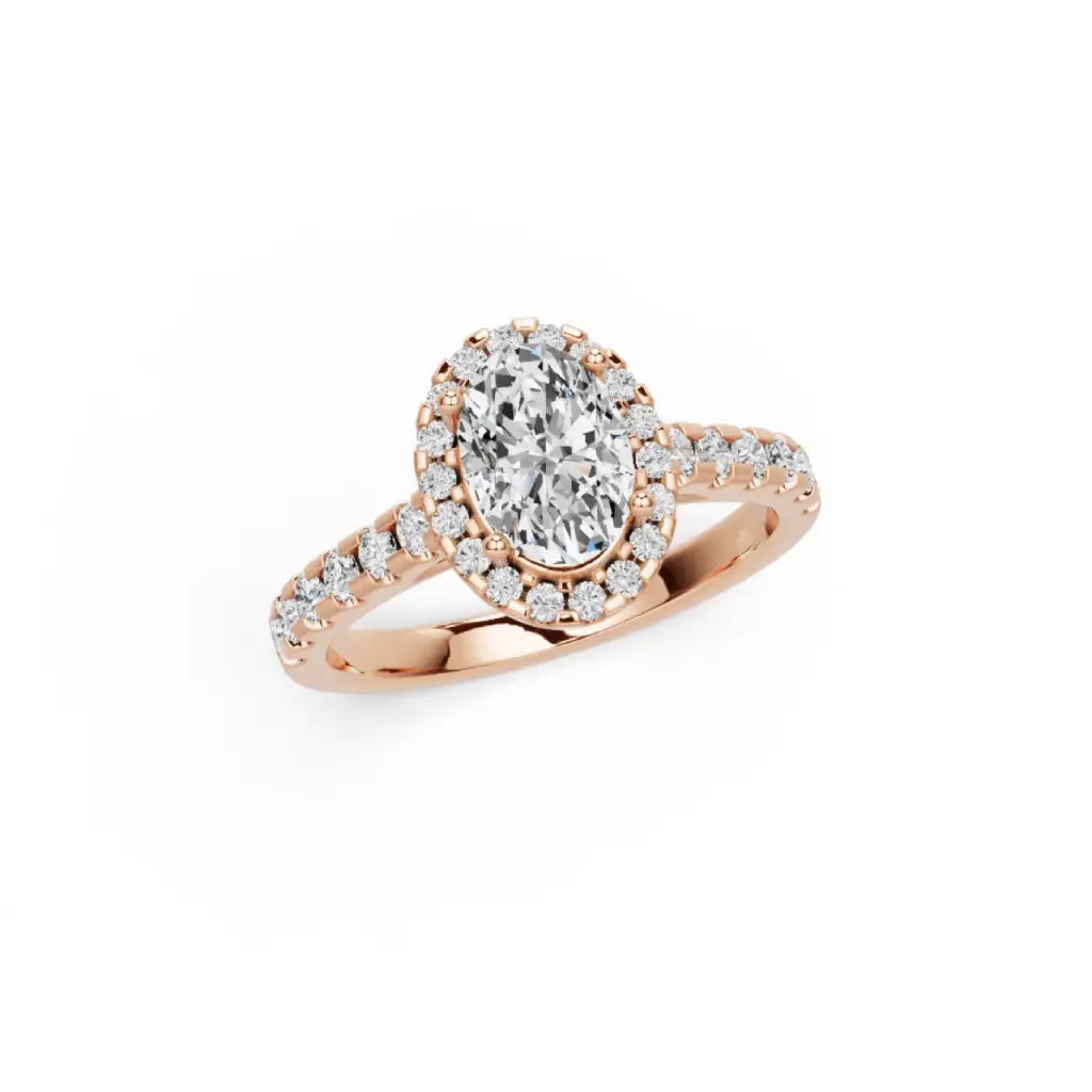 Oval Lab Grown Diamond Mera Ring - LeCaine Gems