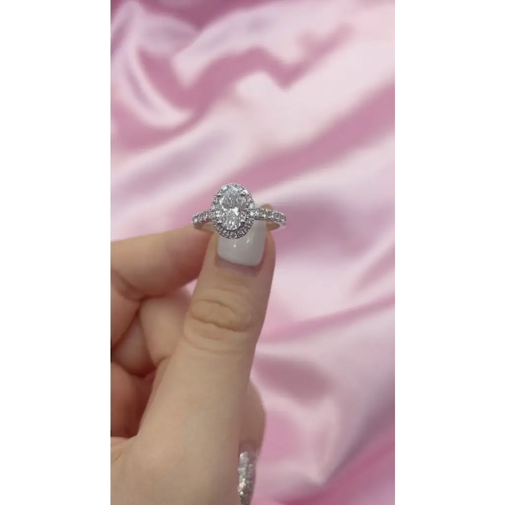 Oval Lab Grown Diamond Mera Ring