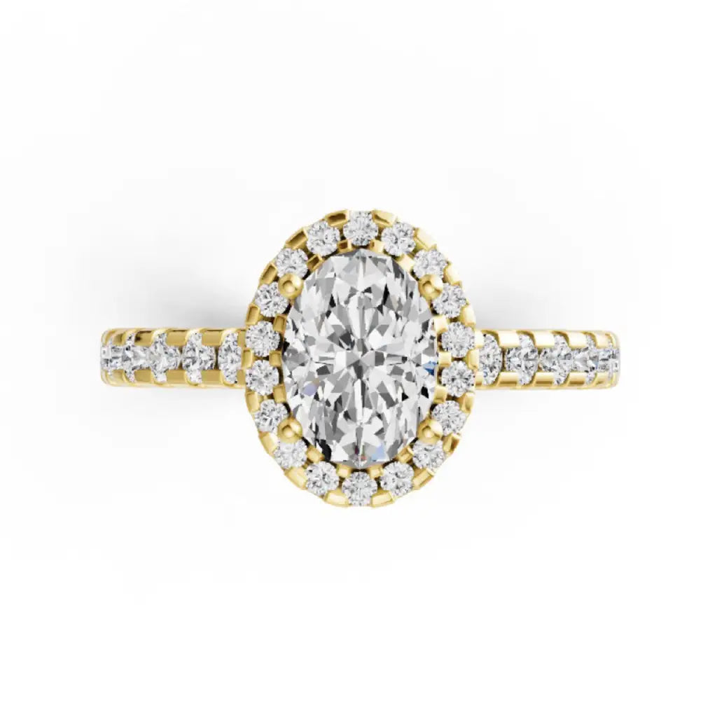 Oval Lab Grown Diamond Mera Ring - LeCaine Gems