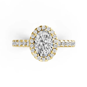 Oval Lab Grown Diamond Mera Ring - LeCaine Gems