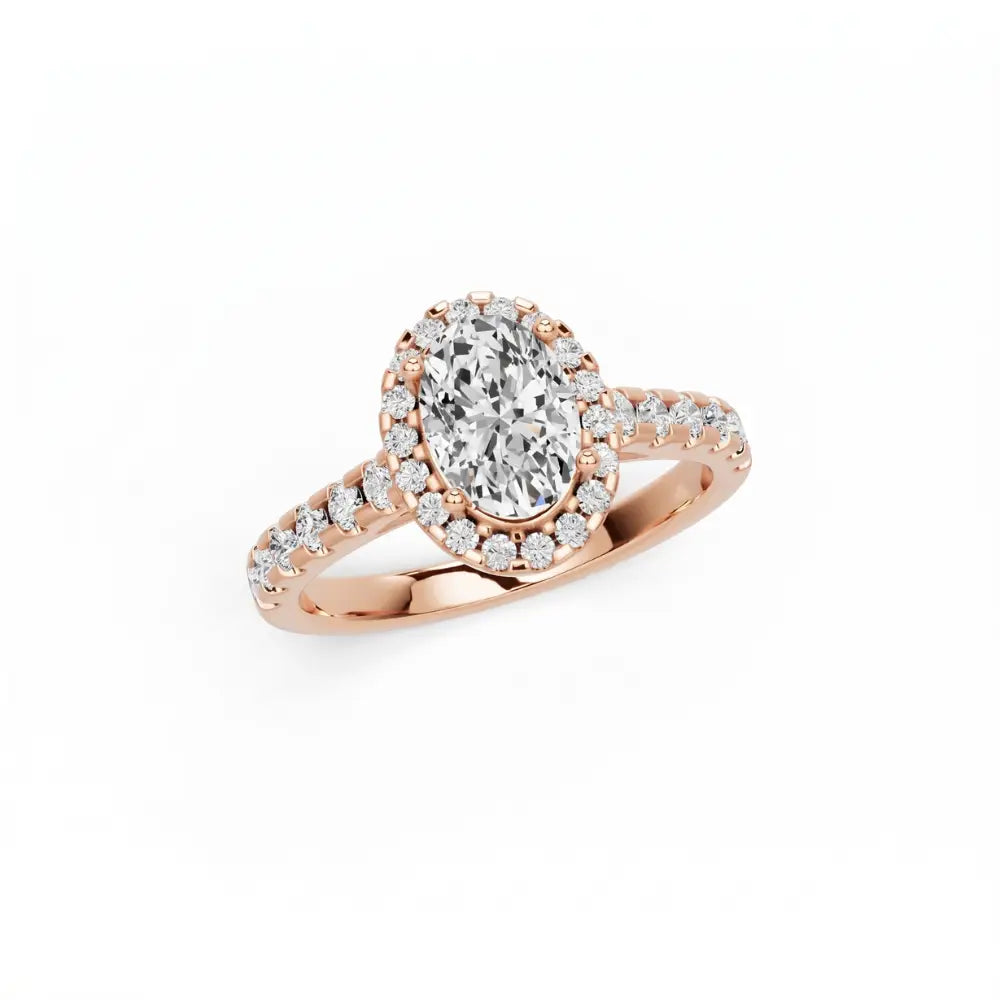 Oval Lab Grown Diamond Mera Ring - LeCaine Gems