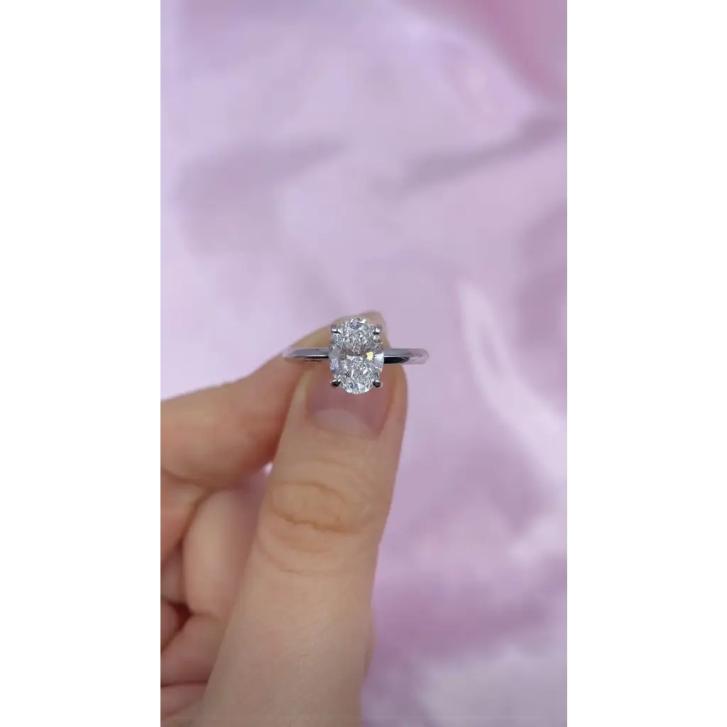 Oval Lab Grown Diamond Olga Ring