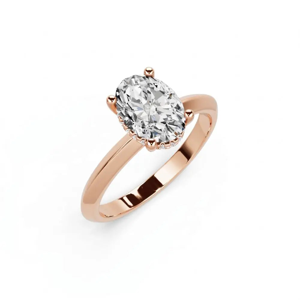 Oval Lab Grown Diamond Olga Ring