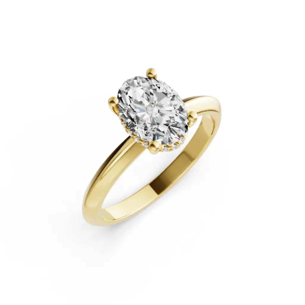 Oval Lab Grown Diamond Olga Ring