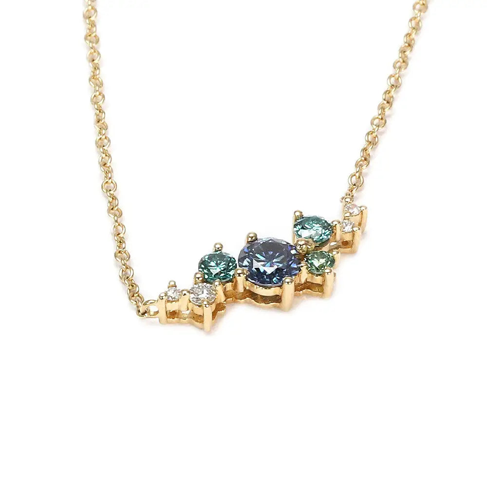 Paisley Kylie Necklace with Lab Grown Diamonds in 18K Gold - LeCaine Gems