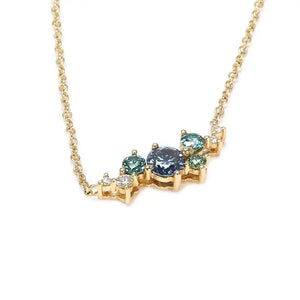 Paisley Kylie Necklace with Lab Grown Diamonds in 18K Gold - LeCaine Gems