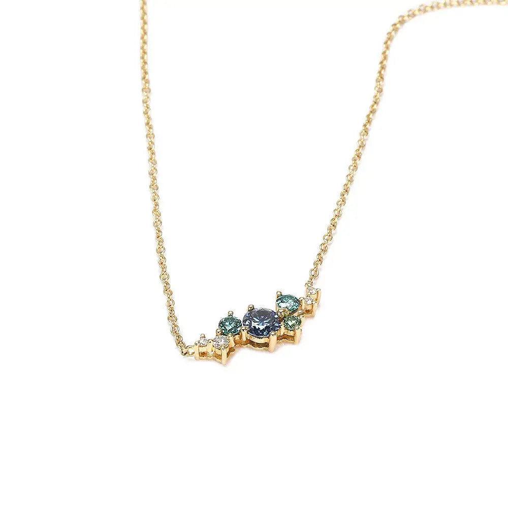 Paisley Kylie Necklace with Lab Grown Diamonds in 18K Gold - LeCaine Gems