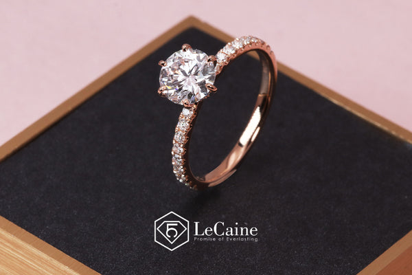 Pave Solitaire Rings