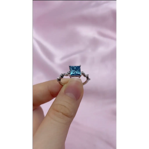 Princess Cut Lab Grown Diamond Eartha Ring