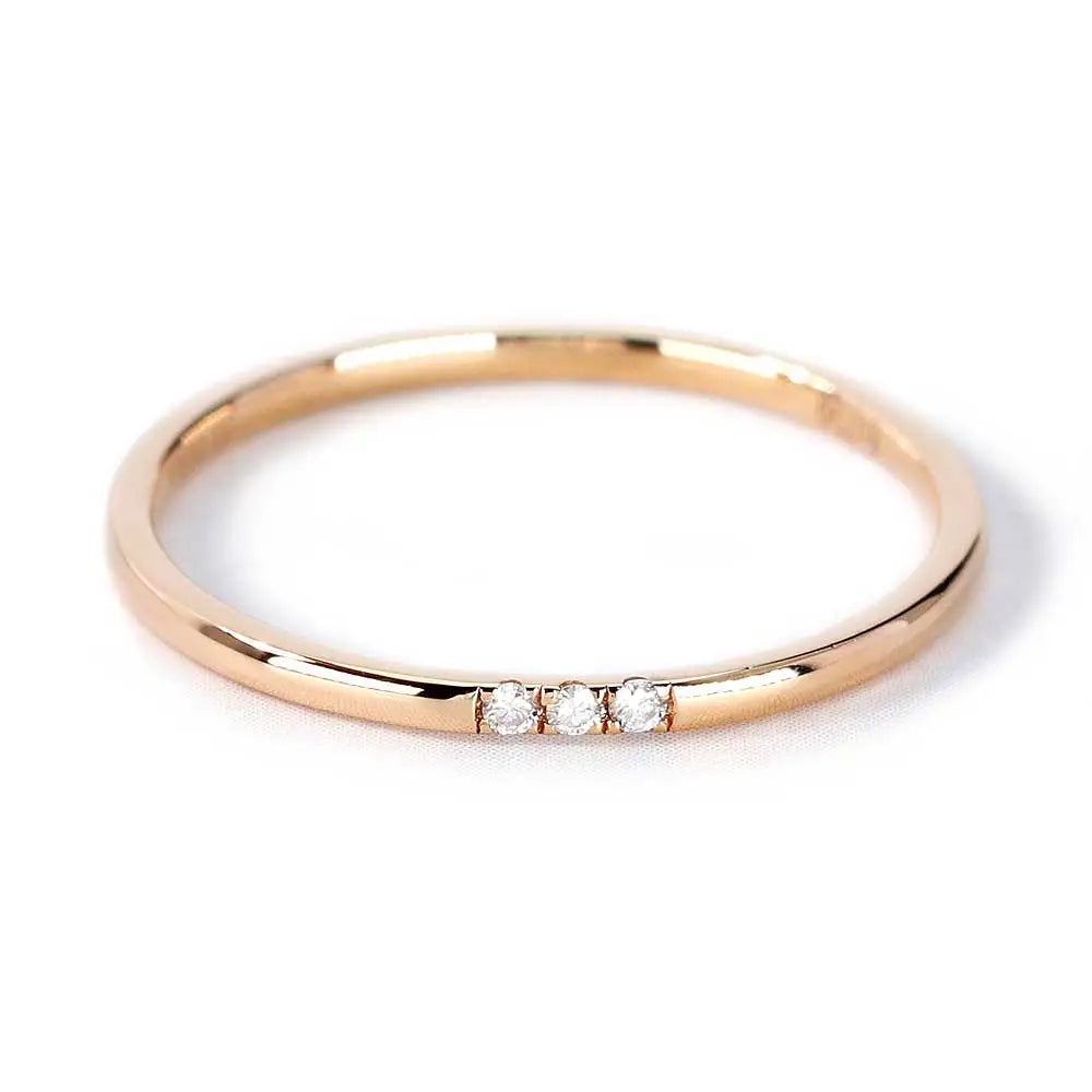 Ready Made | Amy Ring in 14K Rose Gold - LeCaine Gems