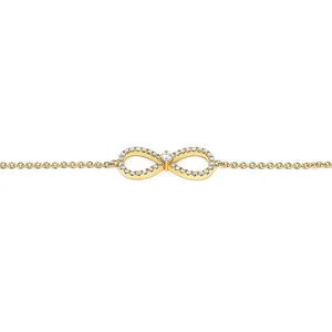 Ready Made | Ivanna Infinity Shaped Moissanite Bracelet in 18K Yellow Gold - LeCaine Gems