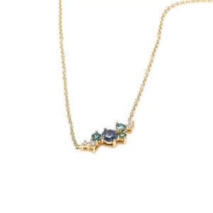 Ready Made | Paisley Kylie Necklace with Lab Grown Diamonds in 18K Yellow Gold - LeCaine Gems