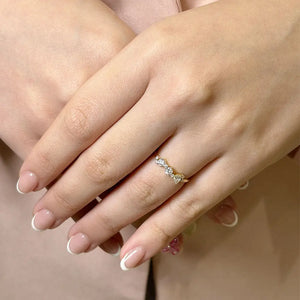 Yasmin Ring in 14K Gold - LeCaine Gems