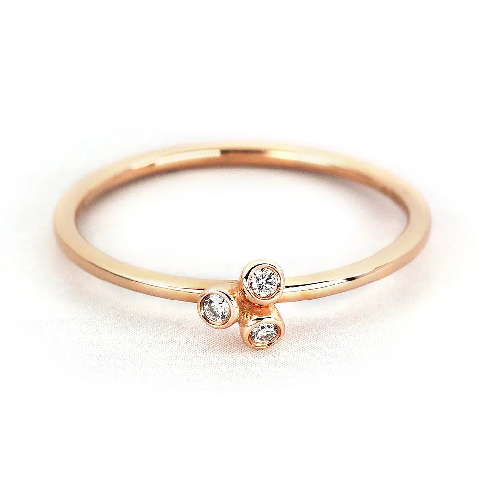 Rosie Ring in 14K Gold - LeCaine Gems