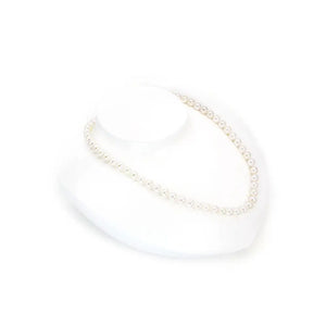 White Akoya Pearl Necklace - necklace